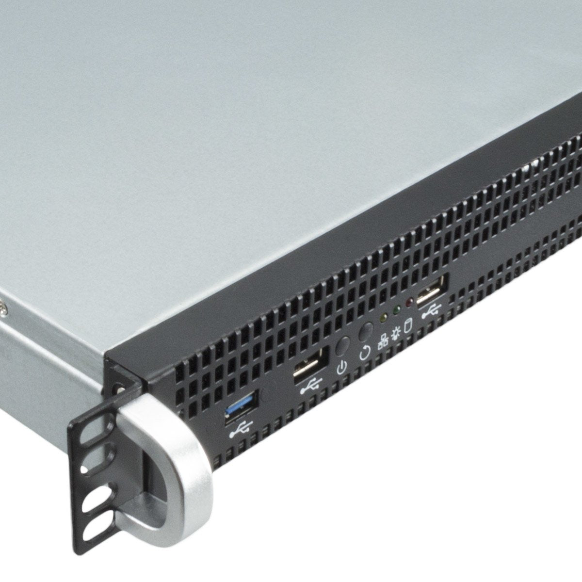 Caja Pc Unykach 19 1u 1029 Silver Black 1 Usb 3.0 1 Usb 2.0 51916