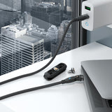 Realpower Magnetic Cable 100 Watt,1m,Negro Con Adaptadorn