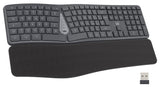 Ewent Teclado Inalambrico - Ergonomico - Bateria De Litio Recargable De 300mah - Disposicion Portuguesa Qwerty Pt -