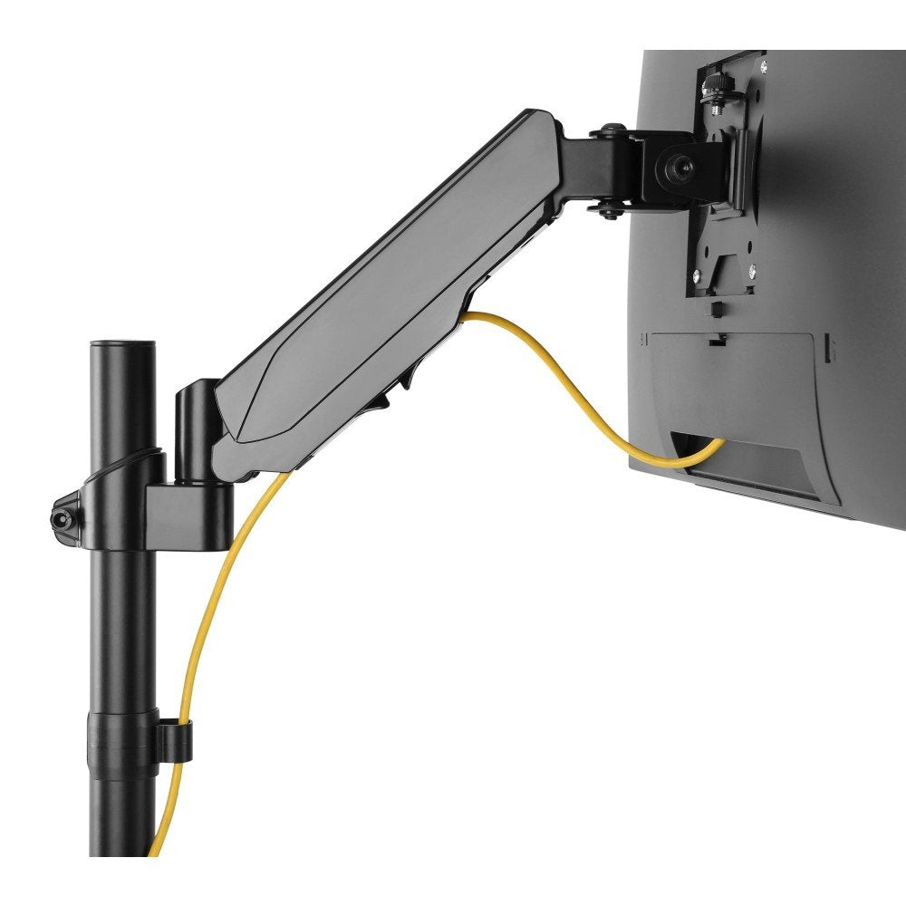 Soporte De Escritorio Giratorio De Resorte De Gas Techly Ica-Lcd 515b Para Monitores Lcd De 17-32", 8kg
