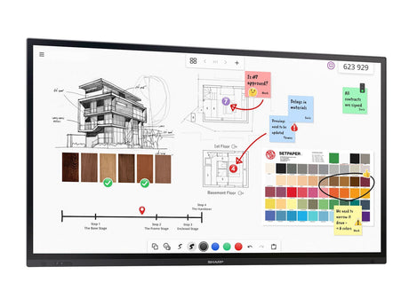 EAN 4550556121859 - Sharp PN-LA862 Panel plano interactivo 2,18 m (86") LCD 500 cd / m² 4K Ultra HD Negro Pantalla táctil 24/ imagen 10