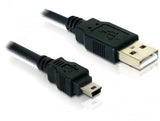 Delock Cable Usb 2.0 > Usb-B Mini 5pin Macho/Macho 1,5 M