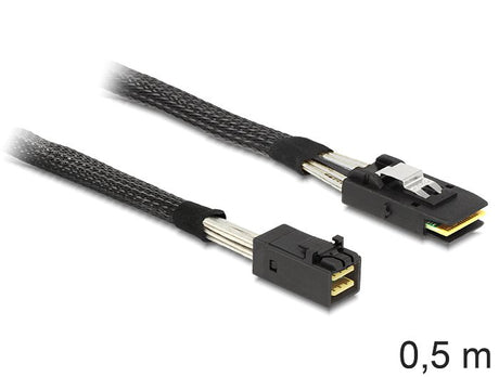 EAN 4043619833887 - DeLOCK 83388 cable Serial Attached SCSI (SAS) 0,5 m Negro imagen 1