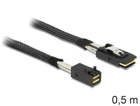 EAN 4043619833887 - DeLOCK 83388 cable Serial Attached SCSI (SAS) 0,5 m Negro imagen 1