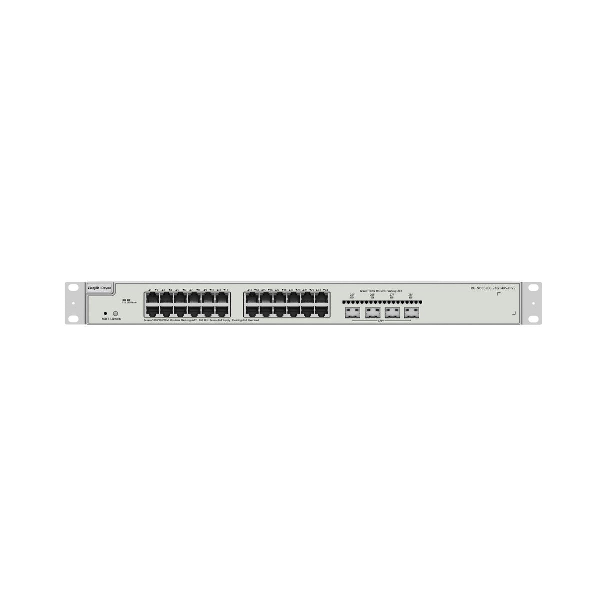 EAN 6976915003396 - Ruijie Networks RG-NBS5200-24GT4XS-P-V2 switch Gestionado L3 Gigabit Ethernet (10/100/1000) Energía sobre imagen 2