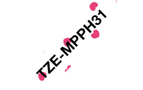 EAN 4977766770286 - Brother TZE-MPPH31 cinta para impresora de etiquetas Negro sobre rosa imagen 1
