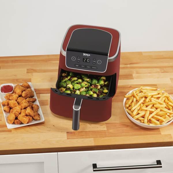 Freidora Ninja Af140eucm Sencillo 4,7 L Independiente Freidora De Aire Caliente Color Canela