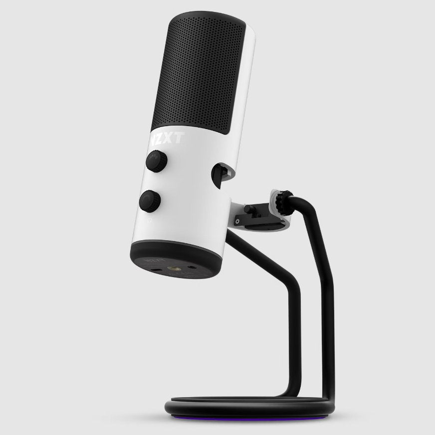 Microfono Sobremesa Nzxt Capsule Para Streaming Cardiode Usb-C Blanco