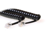 Act Coiled Phonehorn Cable 1,5 M Negro