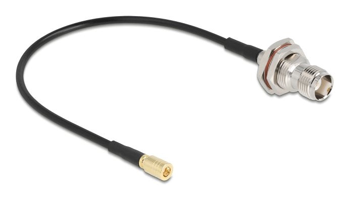 Delock 90724 Cable De Antena Tnc Hembra A Smb Macho Rg-174 20 Cm