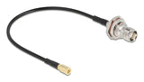 Delock 90724 Cable De Antena Tnc Hembra A Smb Macho Rg-174 20 Cm