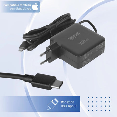 EAN 8435364319918 - iggual PD 100W Universal Negro Corriente alterna Carga rápida Interior imagen 6