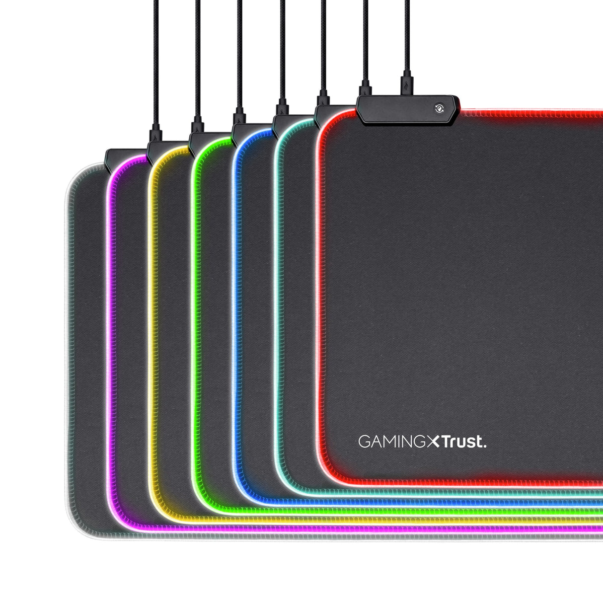 Trust Gxt 764 Glide-Flex Xxl Rgb Gaming Mouse Pad Black