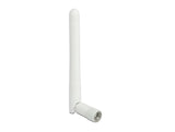 Delock Wlan 802.11 B G N Antenne Rp-Sma Stecker 2 Dbi Omnidirektional Mit Kippgelenk Weiss