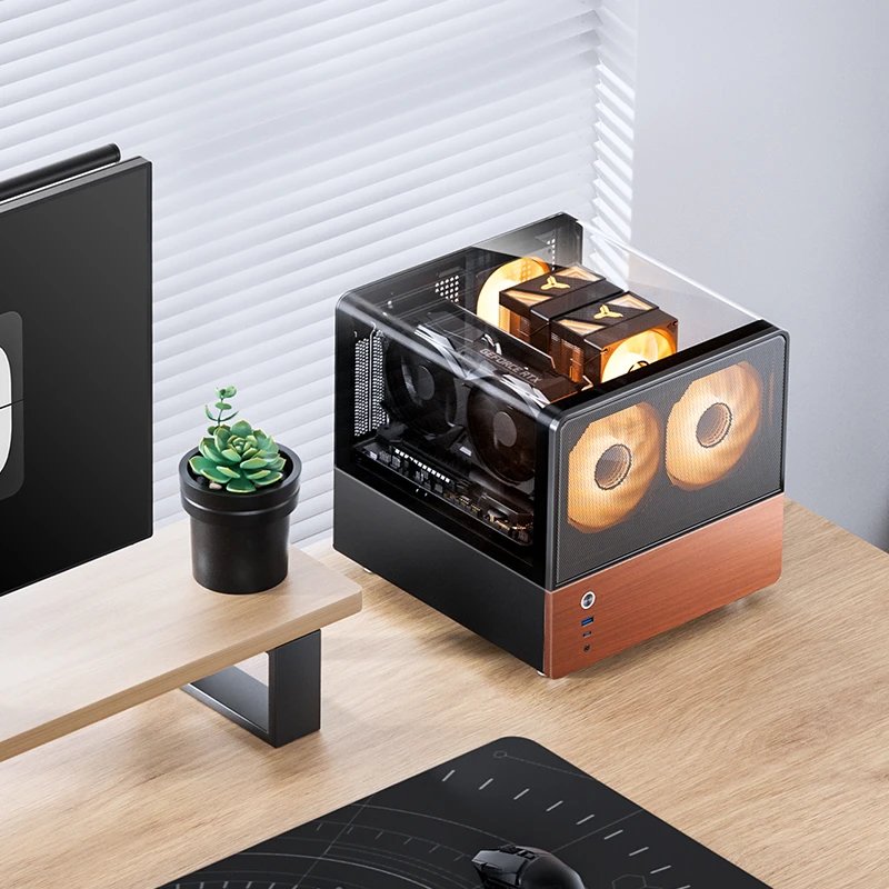 Jonsbo V12 Pc Carcasa, Mini-Tower, Micro-Atx - Negro