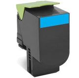 EAN 0734646497213 - Lexmark 80C2XCE cartucho de tóner 1 pieza(s) Original Cian imagen 1