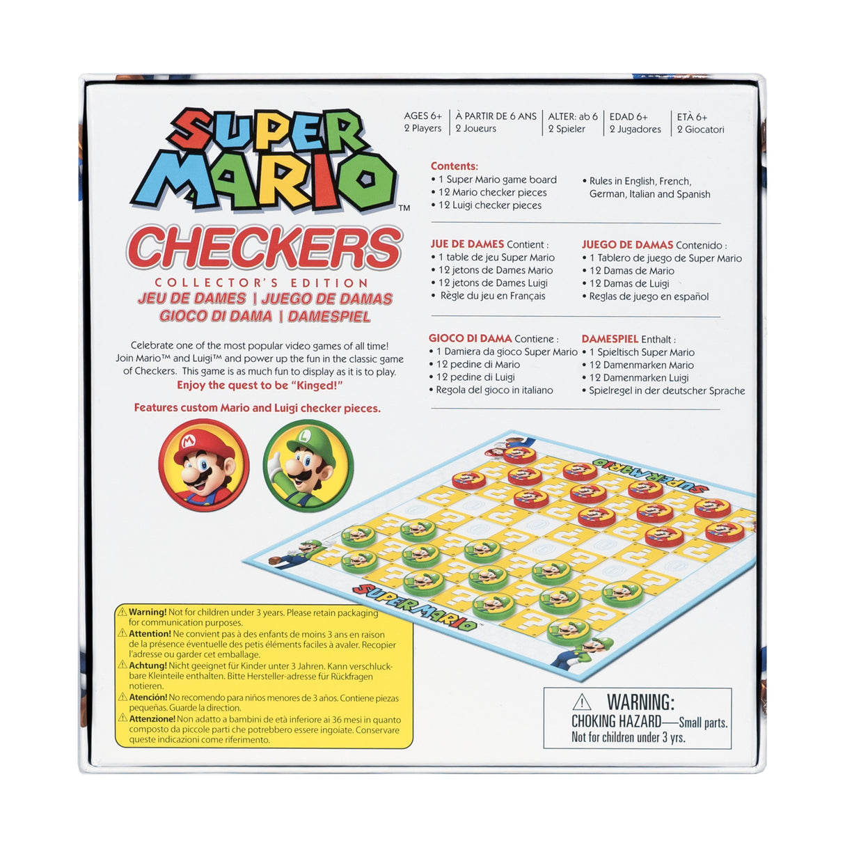 EAN 8720077329768 - Goliath 932976.006 juego de tablero Super Mario Checkers 20 min Juego de mesa Estrategia imagen 4