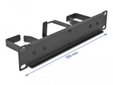 Delock 10? Cablemanagement Rangierpanel Mit 3 Metall Bügeln (2 X Horizontal, 1 X Vertikal) 1 He Schwarz