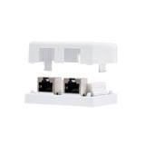 Nanocable Roseta De Superficie Rj45 Cat.5e Ftp 2 Tomas