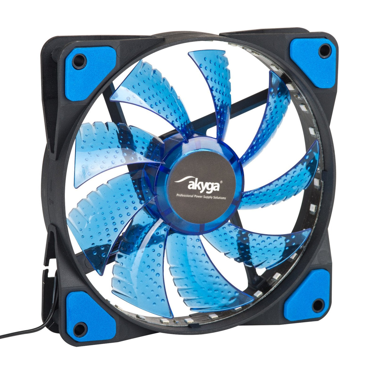 Ventilador Akyga System Aw-12e-Bl 120mm 33 Led Azul Molex
