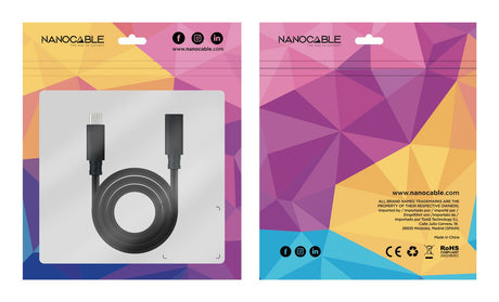 EAN 8433281015364 - Nanocable 10.01.4501 cable USB USB 3.2 Gen 2x2 1 m USB C Negro imagen 7