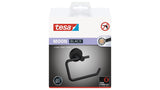 Portarrollos Papel Higienico Tesa Moon Black Montado En Pared Negro