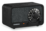 Sangean Wr-8 Roble De Medianoche Radio Analógica De Madera Con Am Fm Bluetooth