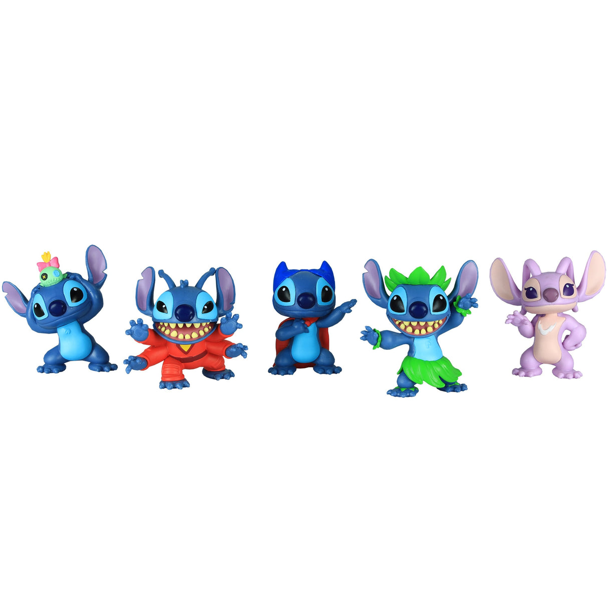 Blister 5 Figuras Stitch Disney 7cm