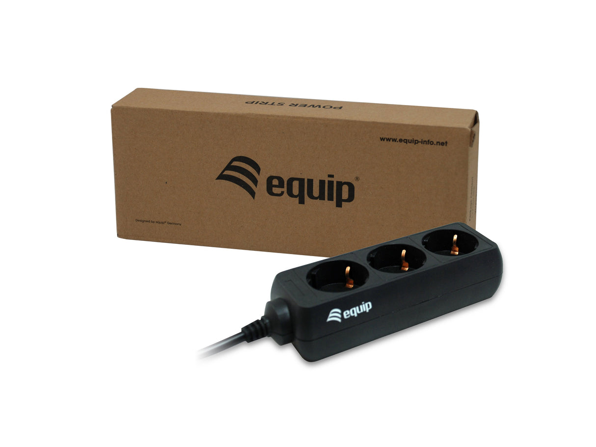 EAN 4015867157770 - Equip 333280 base múltiple 1,1 m 3 salidas AC Negro imagen 2