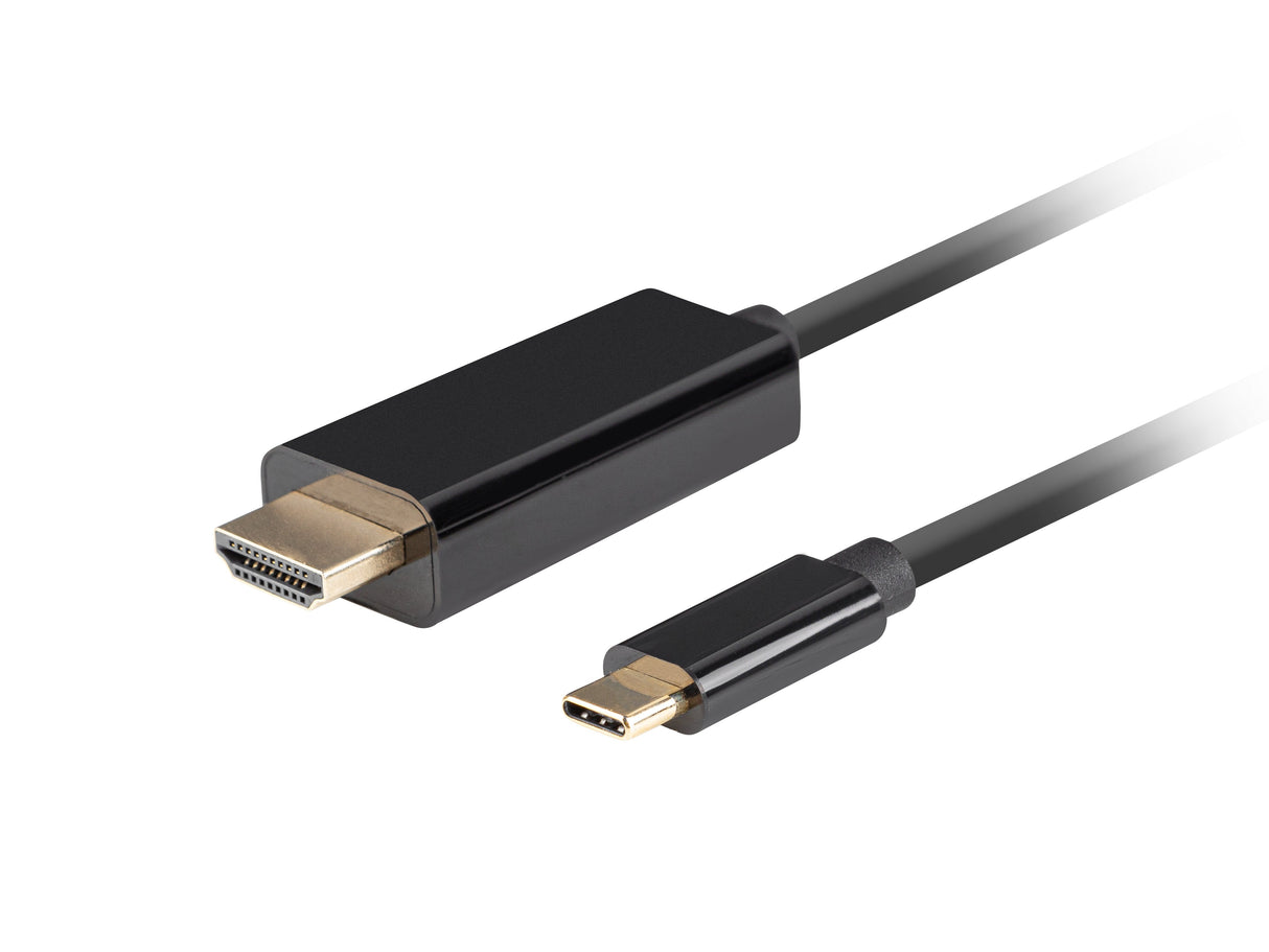 EAN 5901969436754 - Lanberg CA-CMHD-10CU-0005-BK adaptador de cable de vídeo 0,5 m USB Tipo C HDMI Negro imagen 1