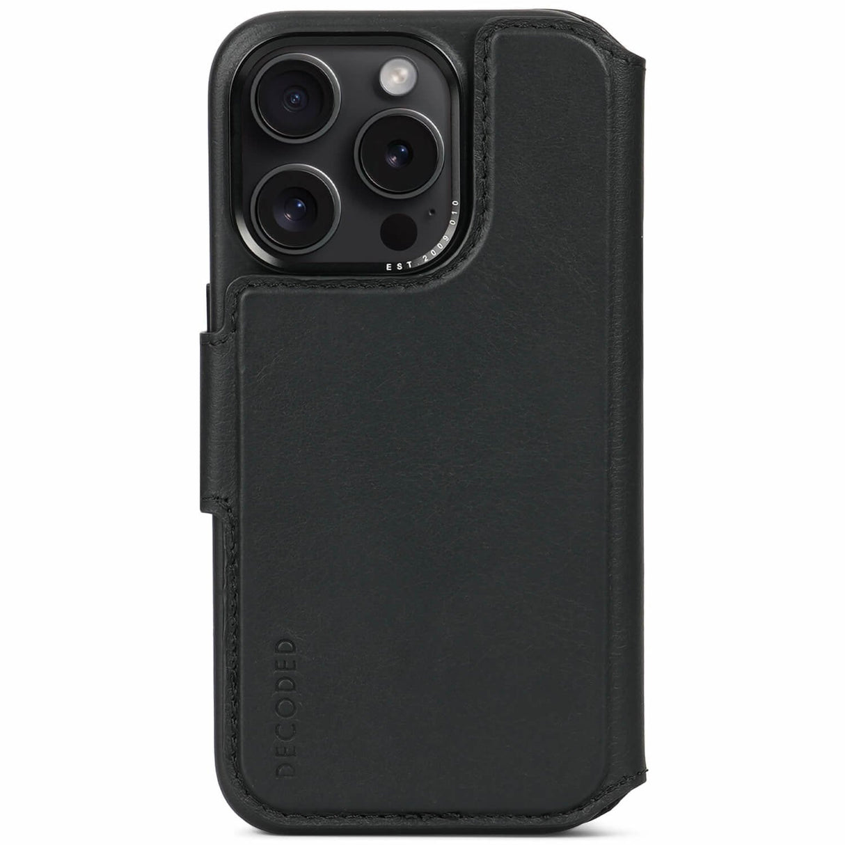 Decoded Detachable Wallet  Skórzana Obudowa Ochronna Do Iphone 15 Pro Kompatybilna Z Magsafe (Black)