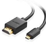 Ugreen 30104 Cable Hdmi 3 M Hdmi Tipo D (Micro) Hdmi Tipo A (Estándar) Negro