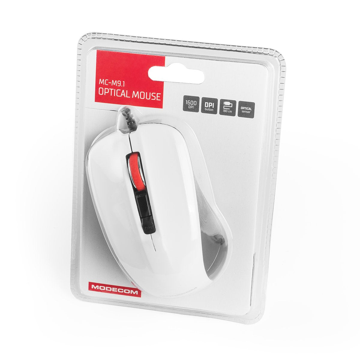 Ratón Modecom Mc-M9.1  Oficina Ambidextro Usb Tipo A Óptico 1600 Dpi