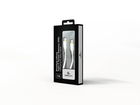 EAN 8716309132190 - Gembird CC-USB2S-CMCM-1.5M-W cable USB USB 1.1 1,5 m USB C Blanco imagen 2