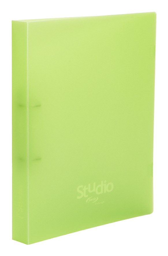 Pardo Carpeta 4 Anillas Mixtas 4x25 Mm Studio Style Pp A4 Verde