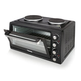 Mini Horno Con 2 Placas Eléctricas En La Parte Superior Tristar Ov-1443--38 L-3100 W-Función De Calor Del Ventilador-Negro