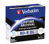 Verbatim M-Disc Bd-R Blu-Ray 50gb 6x Speed 5 Pieza(S)