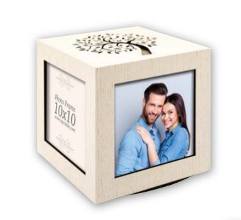 Zep Norman Pequeño Cubo De Fotos De Madera 4x10x10 Glg10