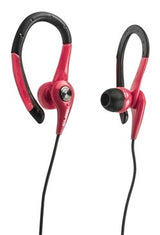 Auriculares Deportivos Elbe Au-107-Mic Con Micrófono Jack 3.5 Rojo Y Negro