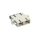 Adaptador De Fibra Óptica Inline Duplex Sc/Sc Mm Funda De Cerámica Con Brida Gris