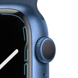 Apple Watch Series 7 Gps 45 Mm Caja De Aluminio En Azul Correa Deportiva Azul Abismo