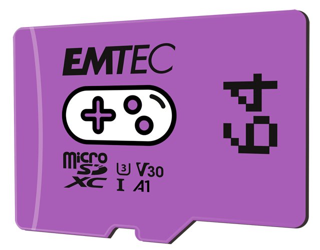 Tarjeta Emtec Microsd 64gb Sdxc Cl.10 Uhs1 U3 V30 A1 Gaming Ecmsdm64gxcu3g