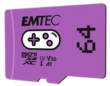 Tarjeta Emtec Microsd 64gb Sdxc Cl.10 Uhs1 U3 V30 A1 Gaming Ecmsdm64gxcu3g