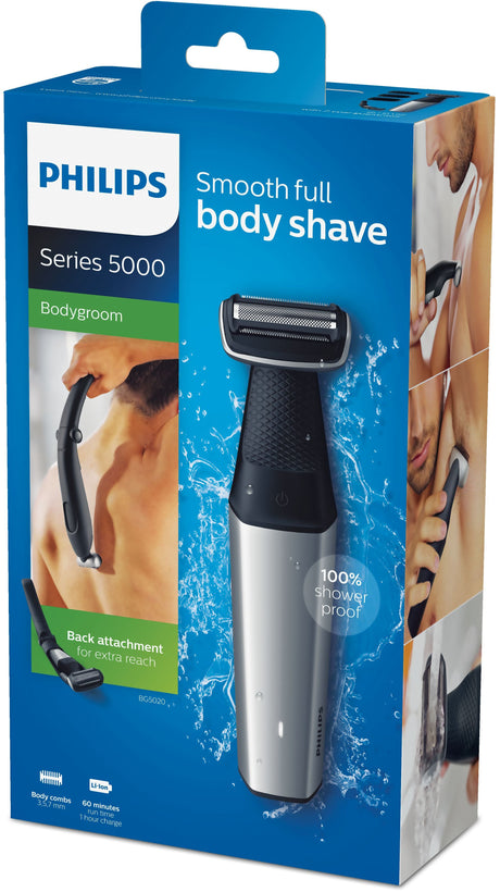 EAN 8710103843818 - Philips BODYGROOM Series 5000 BG5020/15 afeitadora corporal Negro, Gris imagen 4