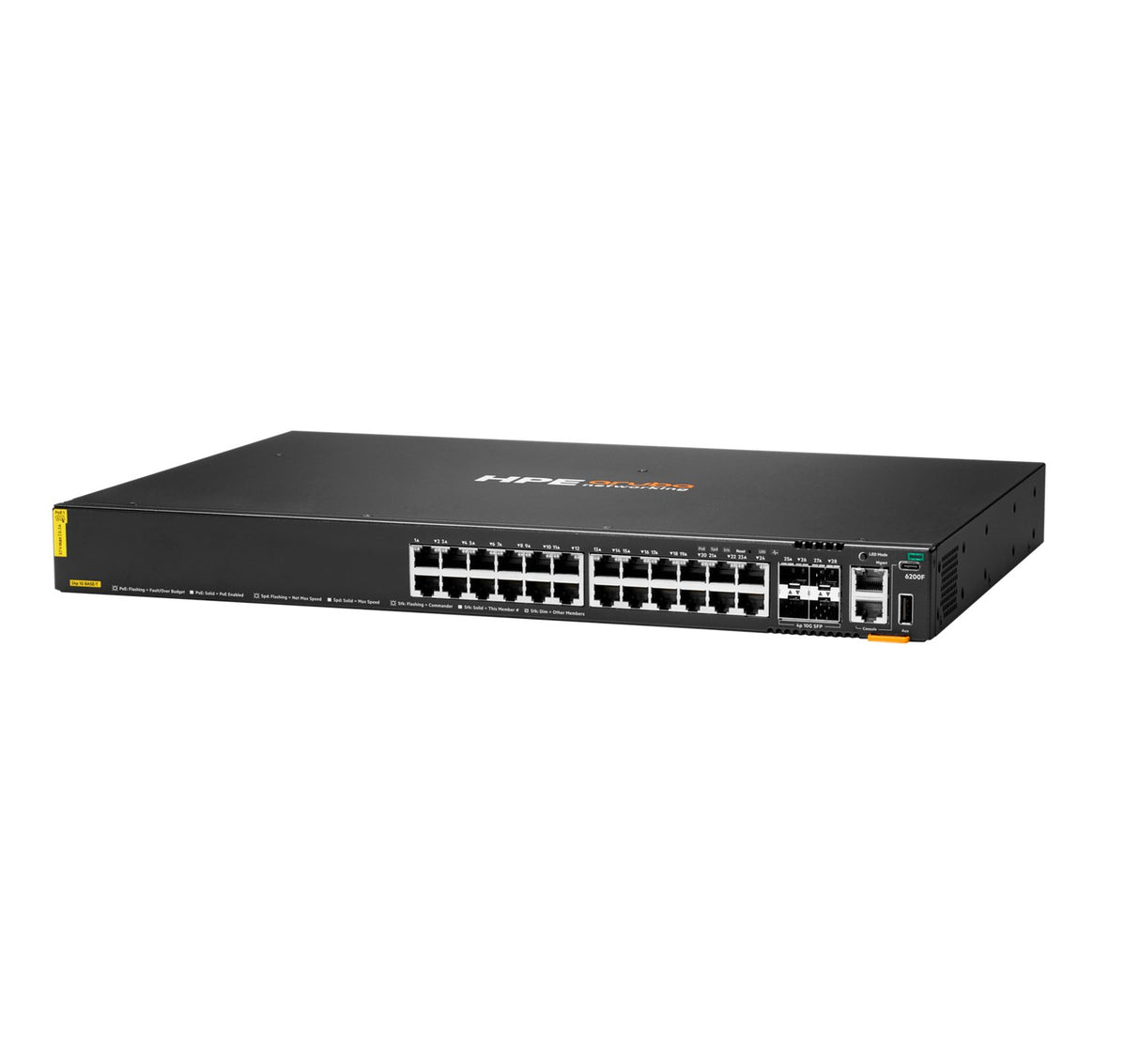 EAN 0190017638164 - HPE Aruba Networking CX 6200F 24G Class-4 PoE 4SFP+ 370W Gestionado L3 Gigabit Ethernet (10/100/1000) Ene imagen 2