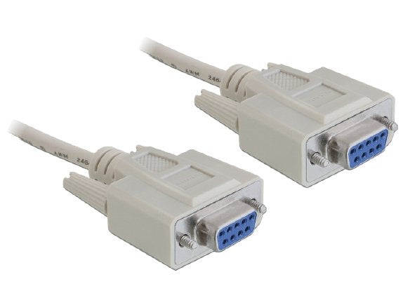 Delock Cable Serie Nullmodem 9 Pin Hembra / Hembra 1,8 M