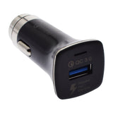 Cargador De Coche Rápido 2go 12v/24v Negro Univ. Canal Rápido Usb