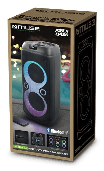 Muse M-1937-Dj Black Altavoz De Fiesta & Karaoke