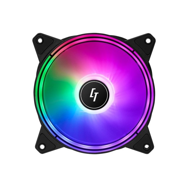 Ventilador Chieftec Rgb Nf-3012-Rgb, 120x120x25 Mm, Con Conector De 3 Pines / 4 Pines