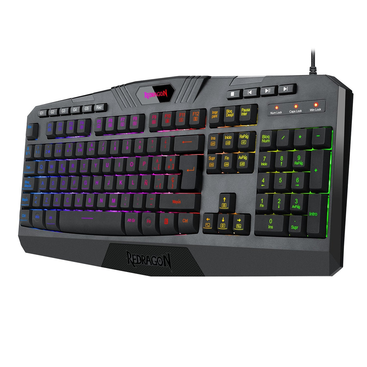 Redragon Harpe Pro Teclado Mecánico Gaming Rgb Español España Negro